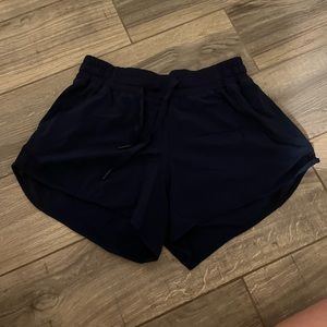 navy lulu shorts size 8